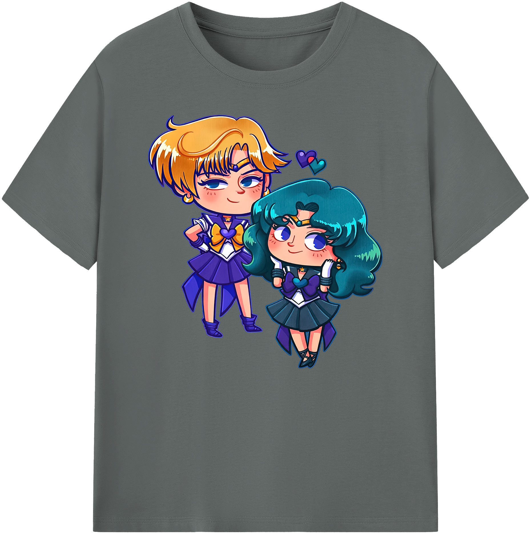 （画像用） 美少女戦士セーラームーン 天王はるか Sailor Moon Tenoh Haruka 綿100％ メンズ半袖Tシャツ｜肌触りやわらか＆通気性